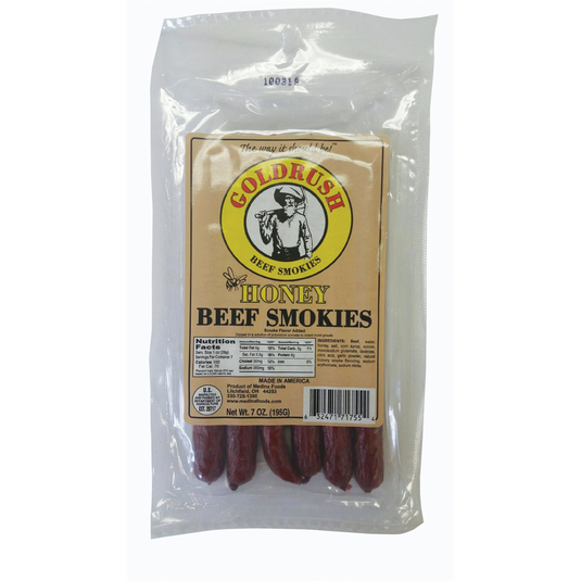 Gold Rush Jerky Spicy Smokie Beef Stick; 16 oz - 12 Count