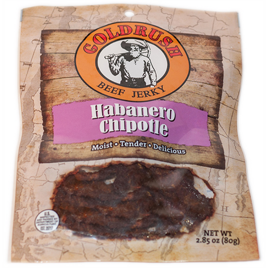 Gold Rush Jerky Habanero Chipotle 2.85 oz. Beef Jerky - 12 Count (3 lbs.)