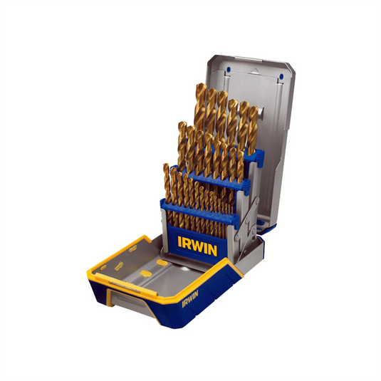 Hanson 29PC DRILL BIT INDUSTRIAL SET CASE; TIN COATED