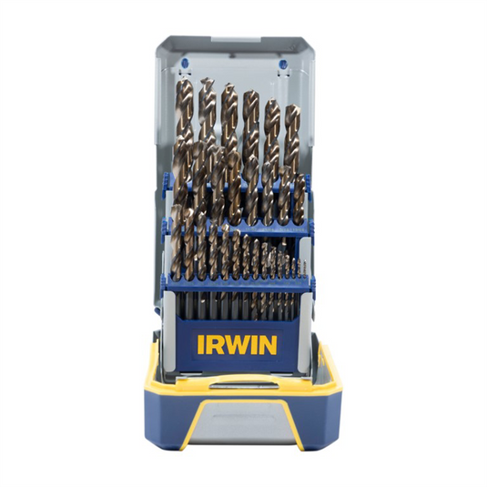Hanson 29 Piece Turbomax Metal Index Drill Bit Set; Reduced 3/8 Inch Shank