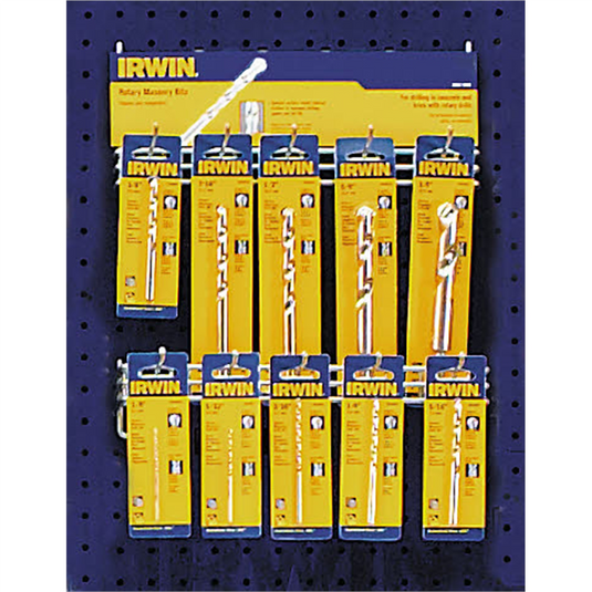 Hanson 20PC Short Length Rotary Drill Bit Display