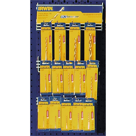Hanson 28PC Titanium Driull Bit Display