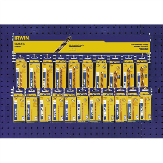 Hanson 42PC Cobalt Drill Bit Display