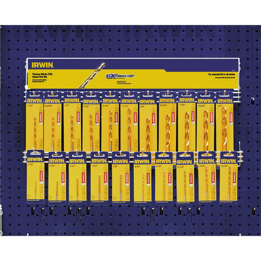 Hanson 42PC TIN Drill Bit Display