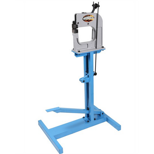 Cast iron shrinker stretcher machine w/ stand