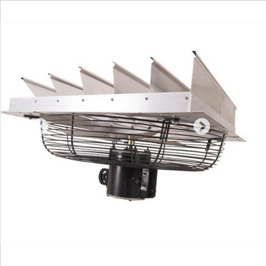 Hessaire Wall-Mounted 24"" Shutter Exhaust Fan