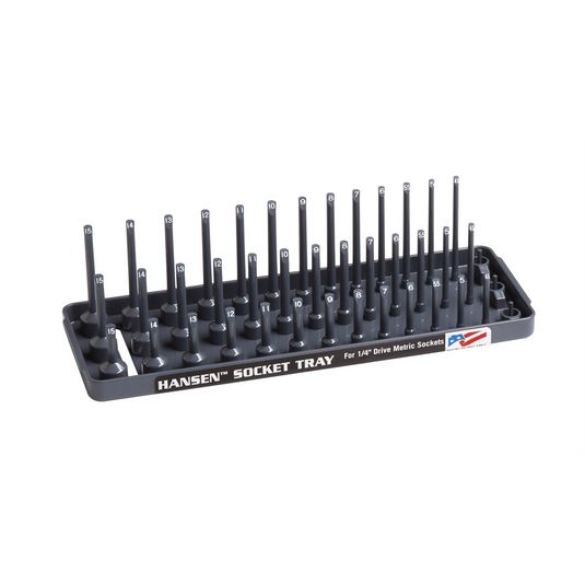 Hansen Global 1/4"" DR. Metric 3-Row Soc Tray