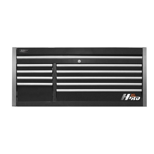 Homak Manufacturing 60 in. HXL 9-Drawer Top Chest - Black