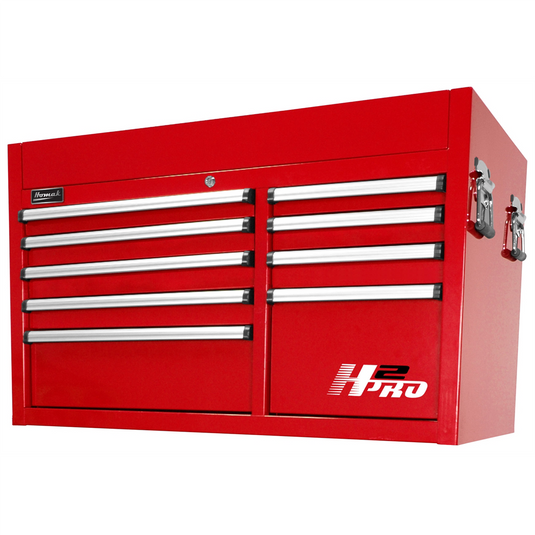Homak Manufacturing 41 in. H2Pro 8 Drawer Top Chest - Red