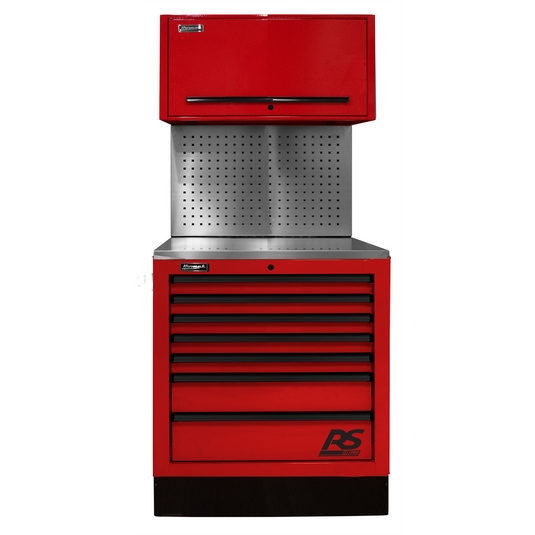 Homak Manufacturing CTS Set 36 in. with Toolboard Back Splash; Red