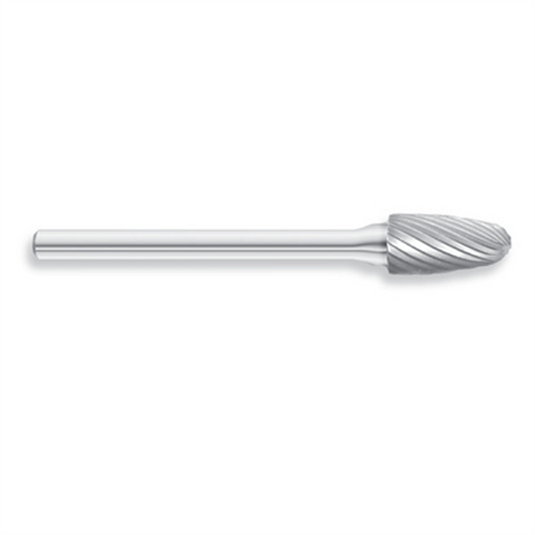 HTC Tool SF-51 Solid Carbide Burr; Tree Shape Radius; Single Cut