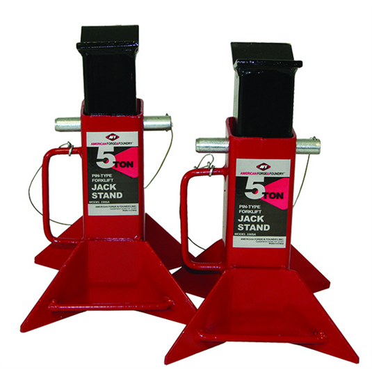 American Forge & Foundry AFF - Jack Stands - 5 Ton Capacity - Pin Style - Pair
