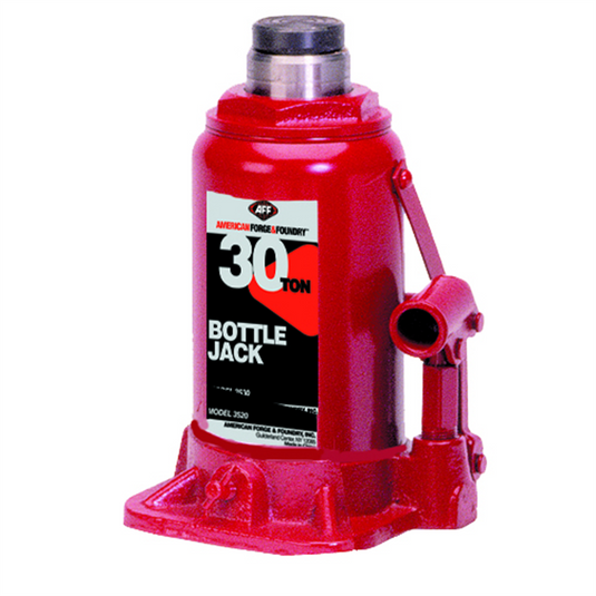 American Forge & Foundry AFF - Bottle Jack - 30 Ton Capacity - Manual - Heavy Duty