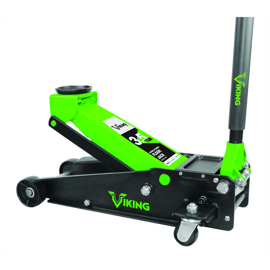 Viking by American Forge & Foundry Viking by AFF - Floor Jack - 3.5 Ton Capacity - Double Pump - Short Chassis - 2 pc Handle - 5.2"" Min H to 21"" Max H