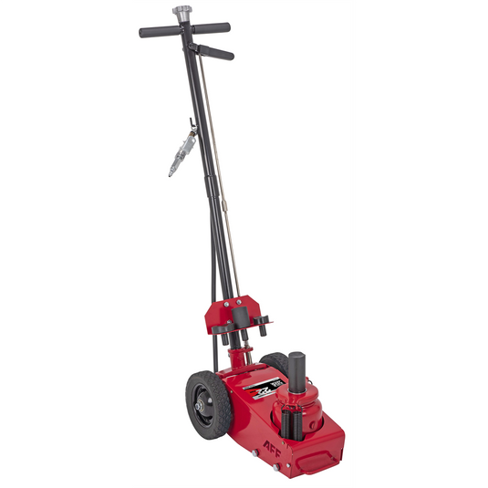 American Forge & Foundry AFF - Axle Jack - 22 Ton Capacity - Air/Hydraulic - Spring Return - w/ 3 pc Ext Kit & 2 pc Handle and 1 in. Drive Impact Wrench