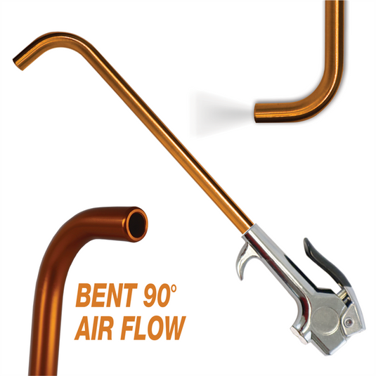 Innovative Products of America&reg; The Air-Bender&reg; Blow Gun reaches hard-to-access areas with a focused; high-pressure; 90&deg; angle output