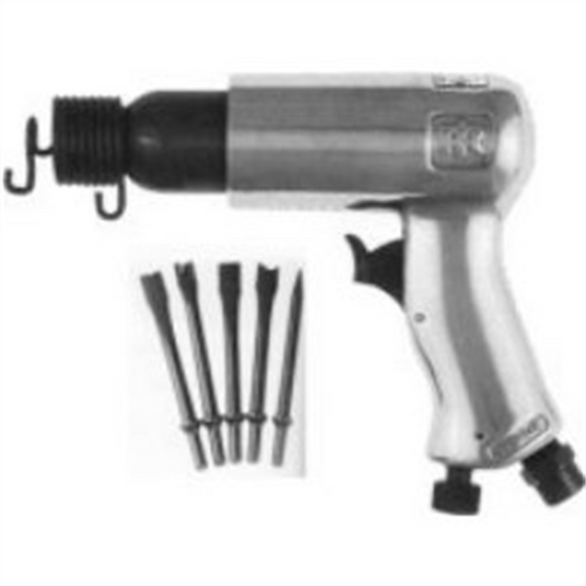 Ingersoll Rand General Duty Air Hammer 5-Piece Chisel Set; 3500 BPM; 2-5/8"" Stroke; 0.69"" Bore Diameter