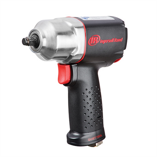 Ingersoll Rand 3/8 Inch Air Impact Wrench; Quiet; 300 ft-lb Torque; Friction Ring Retainer; Pistol