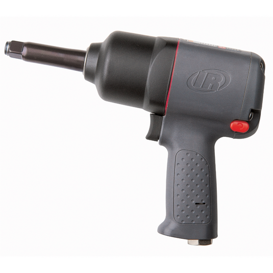Ingersoll Rand 1/2 Inch Air Impact Wrench; 2 Inch Ext Anvil; Heavy Duty; 650 ft-lb Torque; Friction Ring Retainer; Pistol Grip