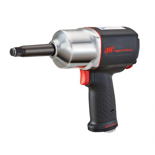 Ingersoll Rand 1/2"" Air Impact Wrench; Quiet; Pistol Grip; 2"" Extended Anvil; 780 ft-Lbs Max Torque