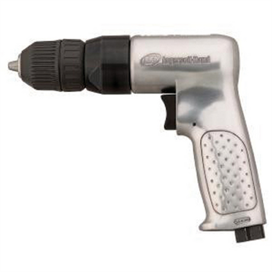 Ingersoll Rand 1/2"" Pistol Grip Air Drill; Keyless Chuck; 500 RPM; 0.5 HP