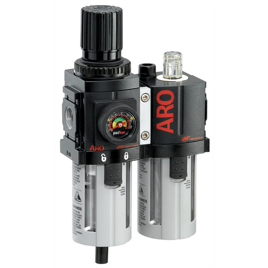 Ingersoll Rand 3/8"" Piggyback Filter/Regulator/Lubricator