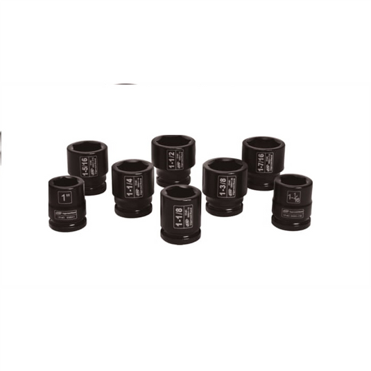 Ingersoll Rand 3/4"" Drive Hex SAE Universal Impact Socket Set; 8-Piece