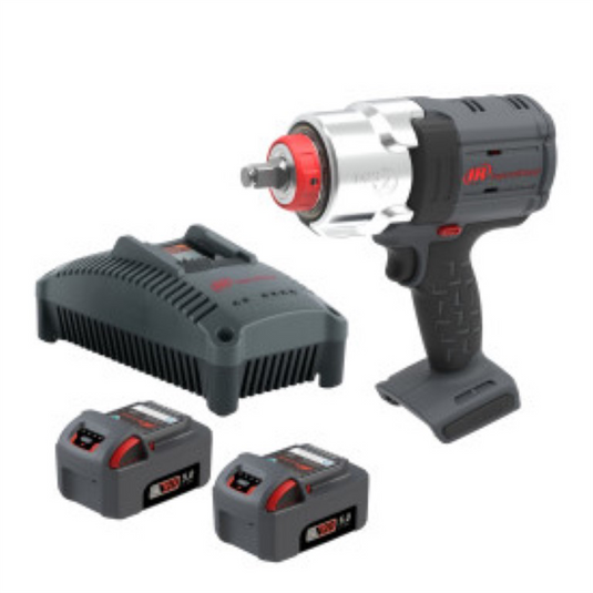 Ingersoll Rand DXS2 1/2 Inch 20V Cordless Impact Wrench 2 Battery Kit; 1500 ft-lb; Friction Ring Retainer; Pistol