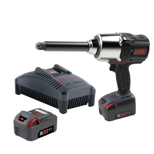 Ingersoll Rand 3/4"" 20V Cordless Impact Wrench 2 Battery Kit; 2000 ft-lb Torque; 6"" Extended Anvil; Friction Ring; Pistol