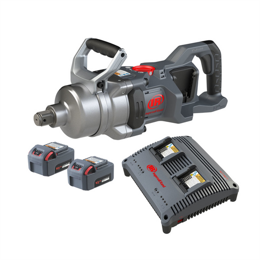 Ingersoll Rand 1 Inch 20V Cordless Impact Wrench 2 Battery Kit; 2600 ft-lb Torque; Friction Ring-Thru-hole Retainer; D-Handle