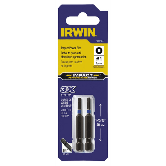 Irwin Industrial Phillips Impact Bit No. 1 Square