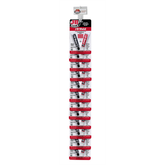 J B Weld J-B Weld 8265C Clip Strip of Original Cold-Weld Steel Reinforced Epoxy - 2 oz. (12 Units Per Strip)