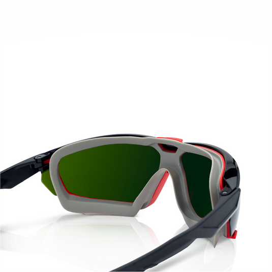 Jackson Safety Safety Glasses - HyperGuard G-Series - Shade 5.0 IR Lens - Black Frame - Gasketed - STA-CLEAR Anti-Fog