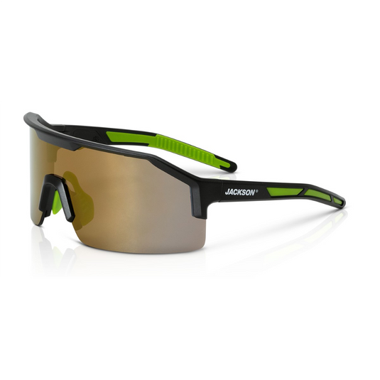 Jackson Safety  Safety Glasses - MAXVIEW Series - Gold Mirror Lens - Black Frame - Hardcoat Anti-Scratch