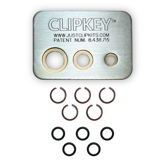 JUST CLIPS CLIPKEY SET WITH 5 SETS OF 3/8"" FRICTION RINGS & O-RINGS