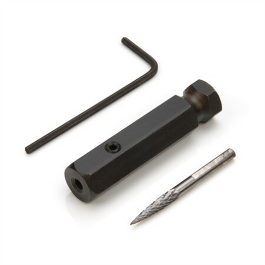 J S Products Tire Repair 1/8-Inch Carbide Double Cut Burr with Adapter