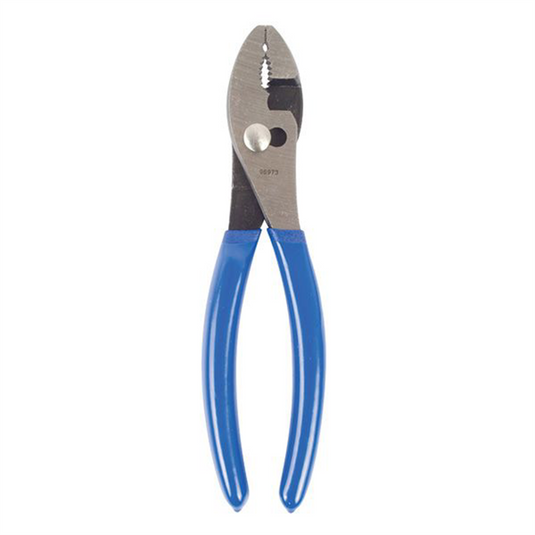 J S Products 8"" Slip Joint Pliers - Double Dip Blue Handle