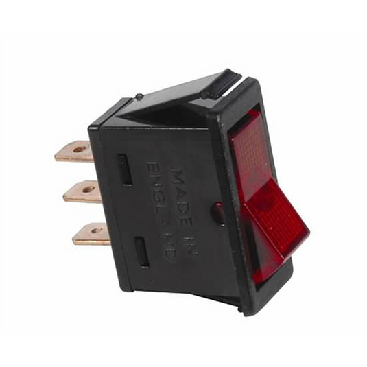 The Best Connection 20 Amp 12V Red Rocker Switch