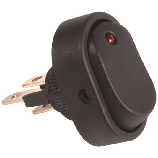 The Best Connection 16 Amp 12V Green Oval Rocker