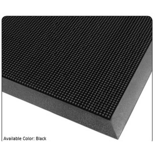 Justrite Mfg. Co. 345 Rubber Brush Floor Mat 28"" x 46