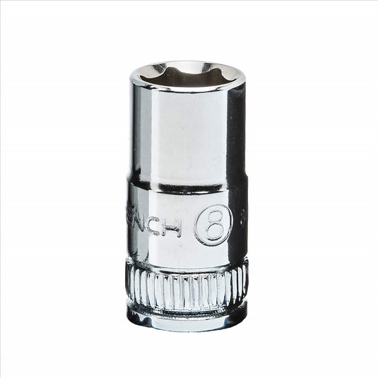 GearWrench 1/4 Inch Drive 6 Point Standard Metric Socket 8mm