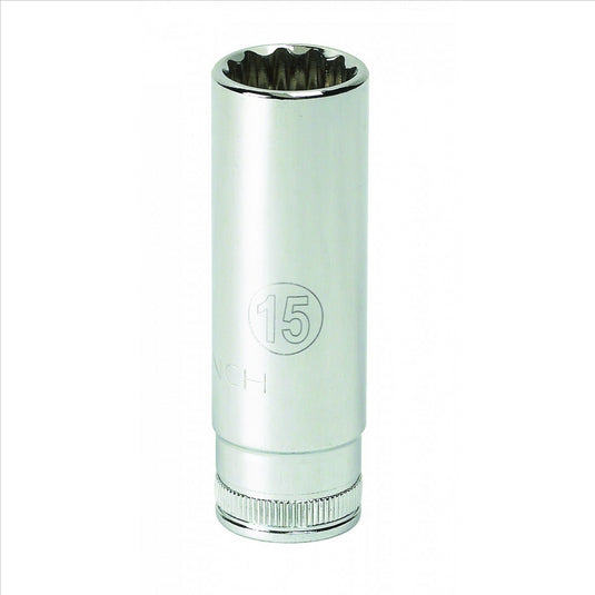GearWrench 1/4 Inch Drive 12 Point Deep Metric Socket 5.5mm