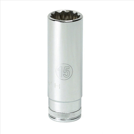 GearWrench 1/4 Inch Drive 12 Point Deep Metric Socket 6mm