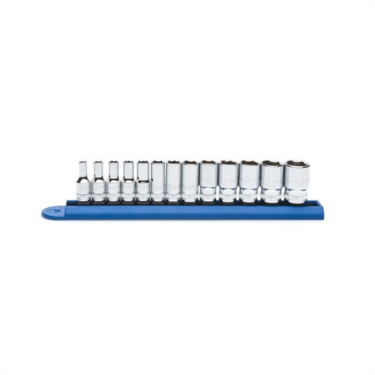 GearWrench 13 Piece 1/4 Inch Drive 6 Point Mid Length Metric Socket Set