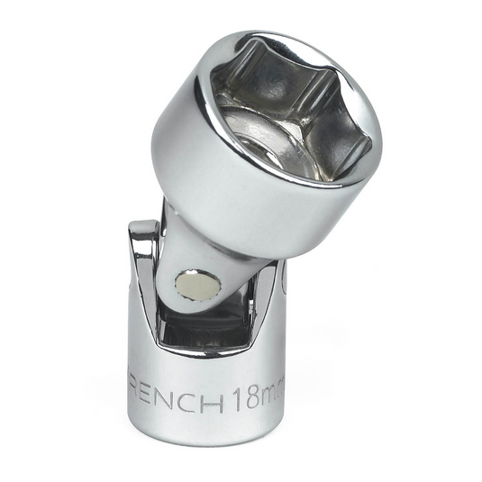 GearWrench 3/8 Inch Drive 6 Point Metric Flex Socket 18mm