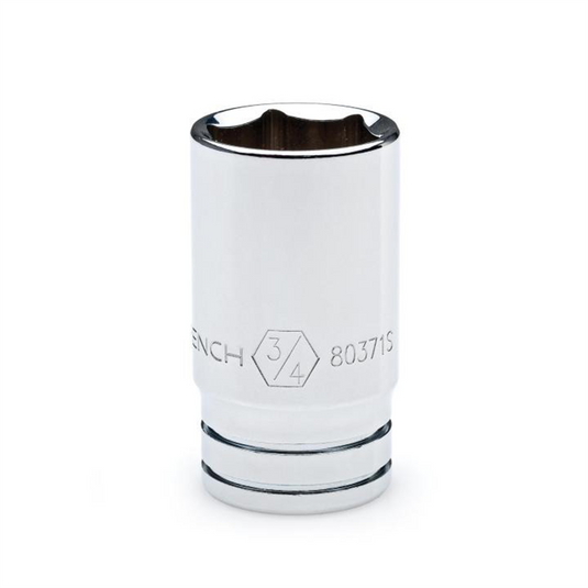 GearWrench 3/8 Inch Drive 6 Point Mid Length SAE Socket 1/2 Inch