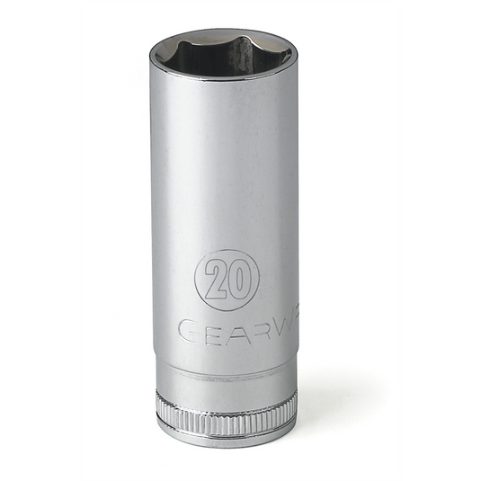 GearWrench 3/8 Inch Drive 6 Point Deep Metric Socket 20mm