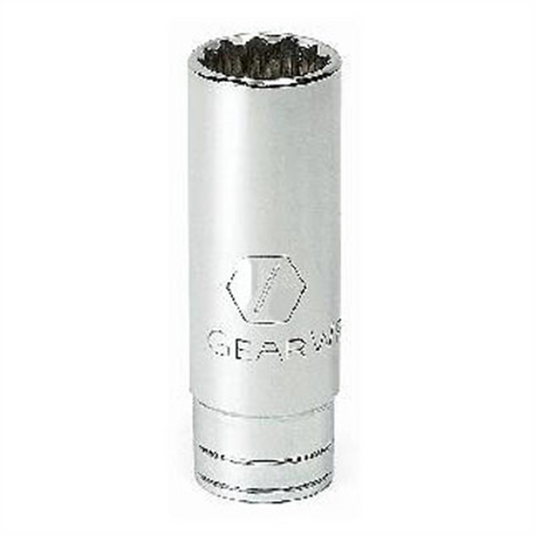 GearWrench 3/8 Inch Drive 12 Point Deep SAE Socket 1/4 Inch