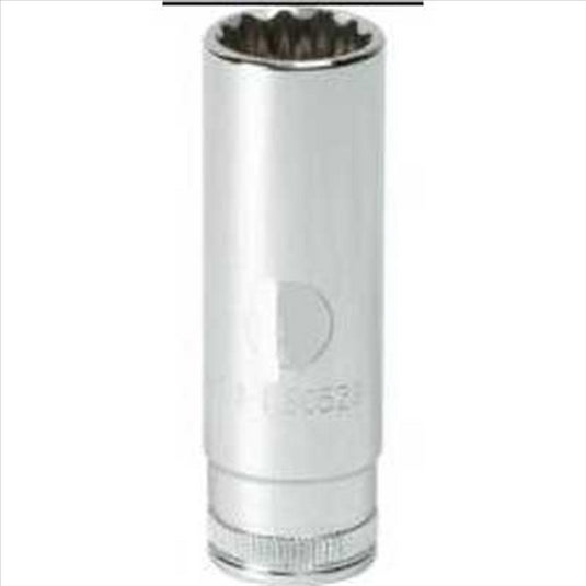 GearWrench 1/2 Inch Drive 12 Point Deep Metric Socket 19mm