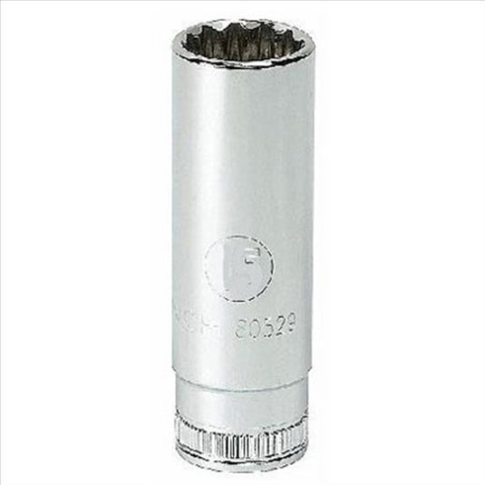 GearWrench 1/2 Inch Drive 12 Point Deep Metric Socket 21mm